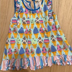 Matilda Jane Colorful Ice Cream Kids Blouse